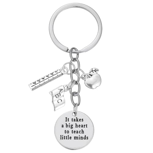 Wertschätzung für Frauen Männer großes Herz zu nehmen um kleine Köpfe Schlüsselbund Schmuck für Lehrer Erntedankfest Schlüsselanhänger für Mentoren von Amosfun
