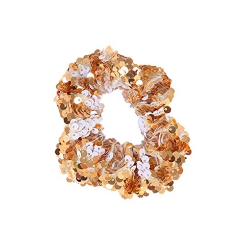 Amosfun Metallic Haar Haargummis Weihnachten Glitzer Meerjungfrau Haar Scrunchie Haar Seil Haarbänder Krawatte Pferdeschwanz Inhaber für Kinder Frauen Mädchen von Amosfun