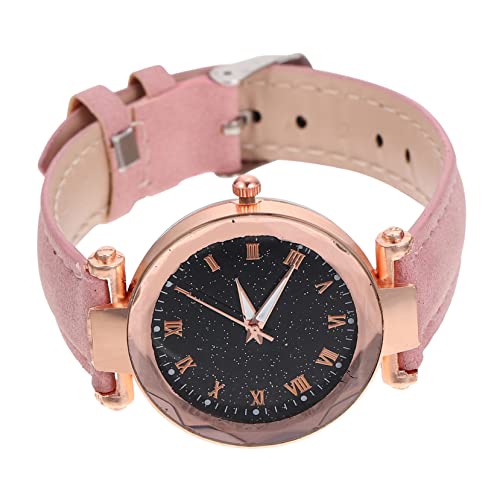 Amosfun Verstellbare Lederarmbanduhr Modische Uhr Römische Armbanduhr Für Mädchen von Amosfun