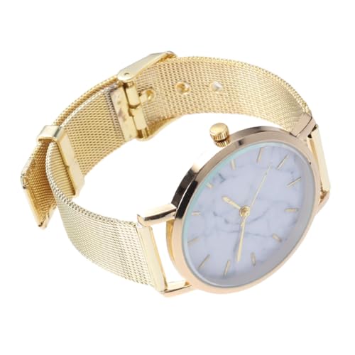 Amosfun Quarzuhr Aus Marmor Modische Quarzuhr Mode-Quarz-Armbanduhr Mesh-Band-quarzuhr Anschauen Marmorierung von Amosfun