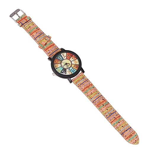 Amosfun Quarzuhr Für Mann Holzmaserung Armbanduhr Stilvolle Herrenuhr Mit Pu Band Uhr Für Studenten Tragen Anlass von Amosfun