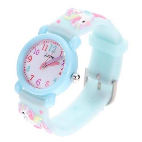 Amosfun Einhorn Kinderuhr Mit Verstellbarem Armband Cartoon Armbanduhr Für Mädchen 30m Für Kinder von Amosfun