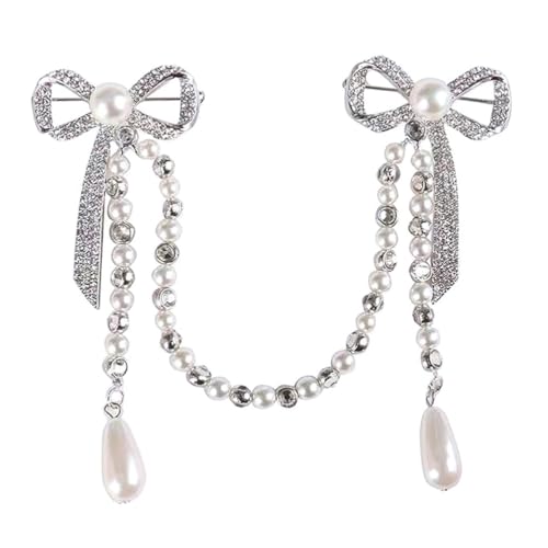 Amosfun Quasten-Brosche Pin Pullover Schal Clip Hemd Kragen Clip für Frauen von Amosfun