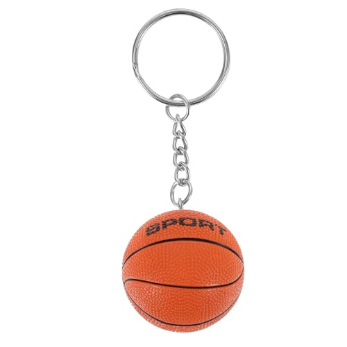 Amosfun Rugby Basketball Fußball Schlüsselanhänger Lustige Schlüsselband PU Taschenanhänger Auto Schlüsselring Anhänger Geschenk für Kinder Damen Herren von Amosfun