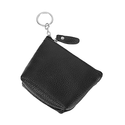 Amosfun Schlüsseltasche Schminktasche Mit Reißverschluss Lederbeutel Organizer-Tasche Mini Geldbörse von Amosfun