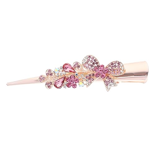 Amosfun Schmetterlings-Haarspangen-Clips Mädchen Haarnadel elegant frisierumhang Haarschmuck einzigartige Haarspangen Haarnadeln aus Strass einfach scharfer Mundclip Entenschnabel-Clip von Amosfun