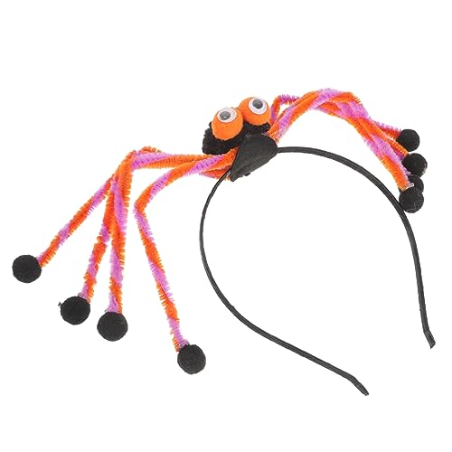 Amosfun Spiderverse Party-stirnbänder Für Erwachsene Haarband Spinnenfrauenkostüm Cosplay Stirnband Requisite Halloween-spinnen-fascinator Zubehör Requisiten Stoff Fräulein Haarball von Amosfun