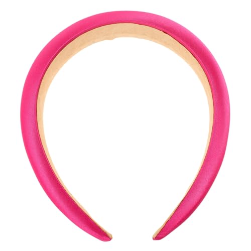 Amosfun Stirnband Haarschmuck Für Damen Schwarzes Haarband Spa-haarband Satin-haargummis Breite Satin-stirnbänder Für Frauen Schwamm Haarbänder Stirnbänder Für Damen Rutschfest Stoff Mode von Amosfun