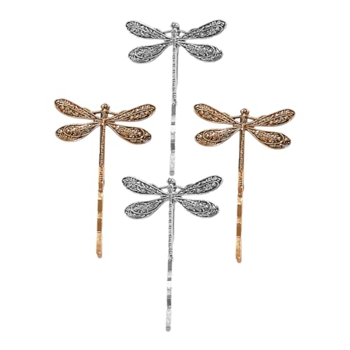 Amosfun Süßes Haarspangen-set Mit Libellenmotiv 4-teilig Metall-haarspangen von Amosfun