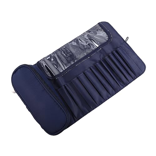 Amosfun Tasche Für Make-up-Pinsel Schminksets Für Damen Kosmetikpinseletui Behälter Für Kosmetikpinsel Rolltasche Für Schminkutensilien Frauen Make-up Reisen Bürstenhalter Tragbar Stoff von Amosfun