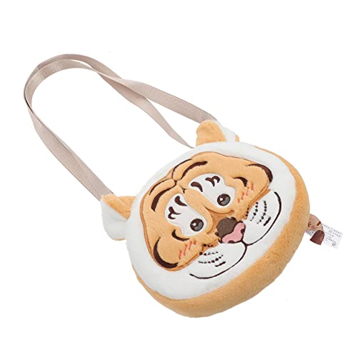 Amosfun Tigerkopf-plüschtasche Pop-Tasche Portemonnaie Festival Taschen Kinder Umhängetaschen Kuriertaschen Klein Geldbörse Für Kinder Schmücken Pp Baumwolle Prinzessin Mädchen von Amosfun