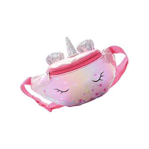 Amosfun Schöne Umhängetasche Mit Einhorn Kinder-Einhorn-gürteltasche Neuheit Taille Tasche Riementasche Kinder Hüfte Tasche Sch? Einhorn Crossbody- Tasche Reisen Schultertaschen Beiläufig von Amosfun