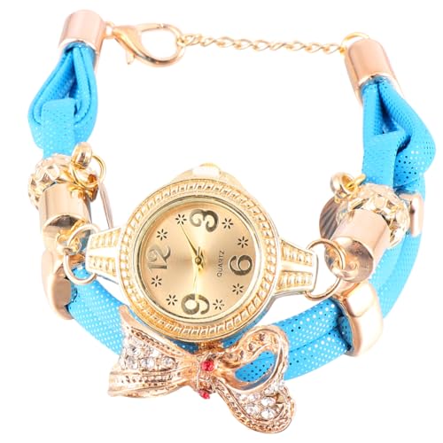 Amosfun Einzigartige Modische Damenuhr Kreative Armbanduhr Quarzuhr Für Damen Stilvolles Schleifenarmband Als Geburtstagsgeschenk Für Frauen von Amosfun