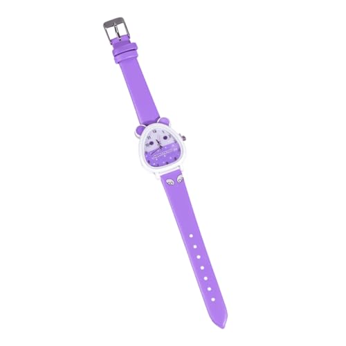 Amosfun kinderuhren Armbanduhr Kinder geschenketueten Kinder Kinderarmbanduhr Kinderuhr mit langlebigem Material kiddy Watch kreative Quarzuhr süße Kinderuhr wählen Gurt Anschauen Violett von Amosfun