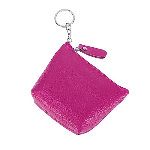 Amosfun schminktasche Facilitation Mini geldbörse schminkbeutel Geldbörsen für Damen Mini-Kosmetiktasche für die Handtasche Organizer-Tasche Lederbeutel Reißverschluss von Amosfun