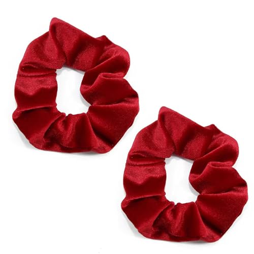 Roter Haargummi Scrunchie, Samt Haarband Rot Haargummi Damen Rote Scrunchies Haarspangen Haarschmuck Mädchen Weihnachten,Seil elastische Krawatten Roter Haargummi Scrunchie, Samt Haarband Rot Haargummi Damen Rote Scrunchies Haarspangen Haarschmuck Mädchen Weihnachten,Seil elastische Krawatten von Amotorfly