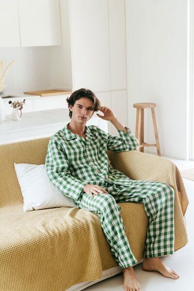 AmourLinen Klassisches leinen pyjama set HARRY von AmourLinen
