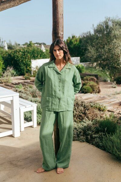 AmourLinen Langarm-Pyjama-Set Snooze von AmourLinen