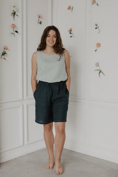 AmourLinen Lange Leinenshorts MATILDA von AmourLinen