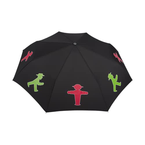 AMPELMANN Taschen- Regenschirm - Undercover Geher/Steher schwarz von AMPELMANN