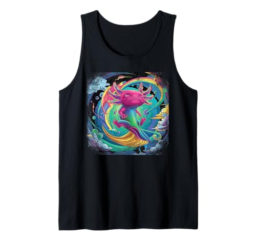 Herren Axolotl Beautiful Colorful Art Axolotl Tank Top Herren Axolotl Beautiful Colorful Art Axolotl Tank Top von Amphibian Pet Colorful Axolotl Lover