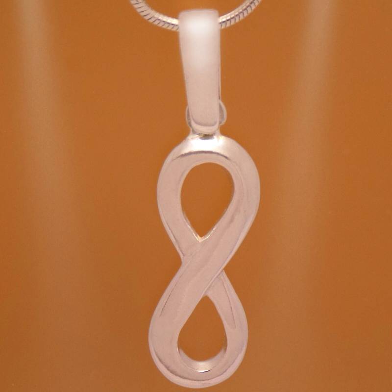 Elegant Massiv Sterling Silber Infinity Design Anhänger 925 Hallmark Charm Schöne Sanft Erstaunliche Marvellous Unglaubliches Handgefertigt von AmphoraJewelry