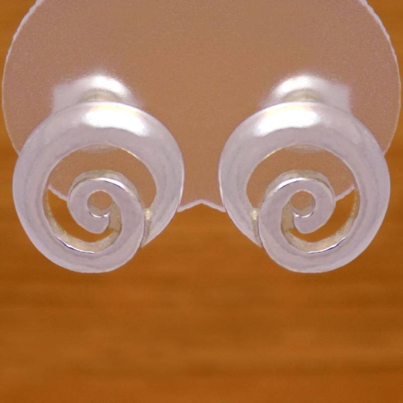 Massive Sterling Silber Spirale Ohrstecker 925 Markenzeichen Elegant Reizend Sanft Stilvolle Charmante Schöne Erstaunliche Design von AmphoraJewelry
