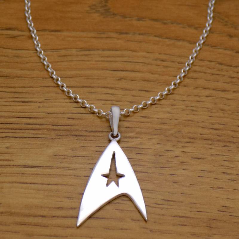 Massiver 925Er Sterling Silber Stern Symbol Halskette Anhänger Mit Kette Beeindruckendes Handgemachtes Design von AmphoraJewelry