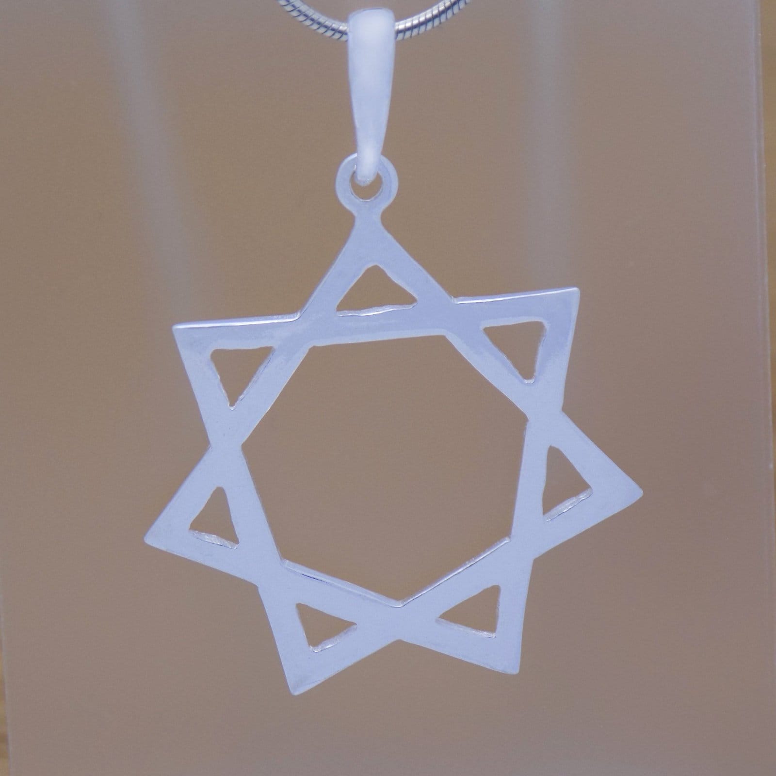 Solide 925 Sterling Silber Heptagramm Septagramm Symbol Anhänger Sieben-Stern-Emblem Astrologie Zeichen Handmade Handgefertigt Design von AmphoraJewelry