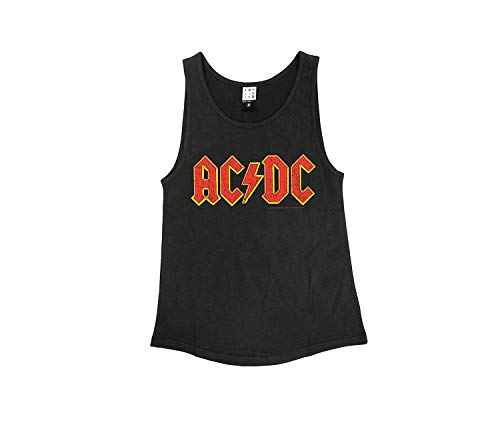 Amplified - AC/DC Damen Tank Top - Logo (Grau) (S-L) (L) von Amplified