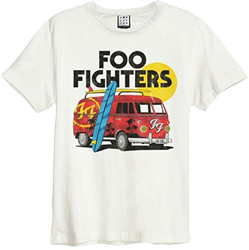 Foo Fighters Amplified Unisex T-Shirt, Camper Van, altweiß, XL von Amplified
