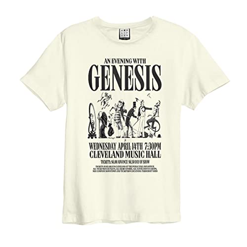 Amplified Genesis an Evening with Vintage White T-Shirt, Vintage White, L von Amplified