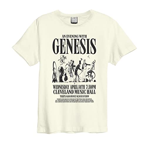 Amplified Genesis an Evening with Vintage White T-Shirt, Vintage White, XL von Amplified