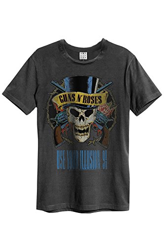 Amplified - Guns N Roses Herren Tour T-Shirt - Use Your Illusion (Grau) (S-L) (S) von Amplified