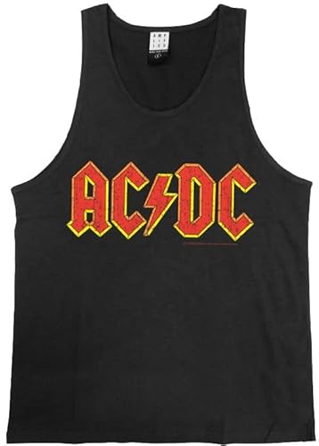 Amplified Herren ACDC Logo Sport T-Shirt, Grau (Anthrazit), L von Amplified