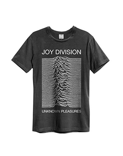 Amplified Herren Joy Division-Unknown Pleasures T-Shirt, Grau (Charcoal Cc), S von Joy Division