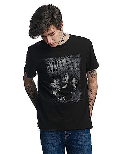 Amplified Herren T-Shirts Nirvana Photo schwarz M von Amplified