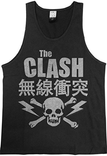 Amplified Herren Tank Top (Clash Bolt, Charcoal, L) von Amplified