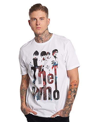 Amplified Herren The Who-Graffiti T-Shirt, Weiß (White Wh), XXL von Amplified