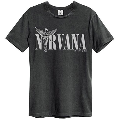 Amplified - Nirvana Herren Rock Band T-Shirt - In Utero (Grau) (S-XL) (S) von Amplified