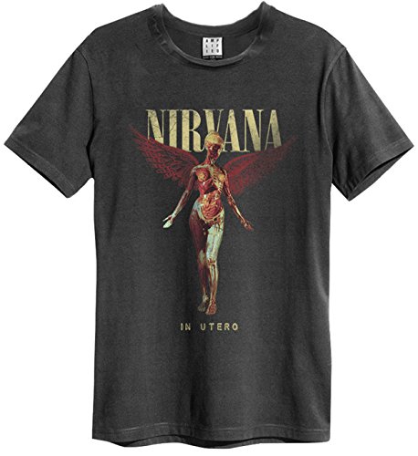 Amplified Nirvana – In Utero Farbe – Herren-T-Shirt, Anthrazit Gr. L, grau von Amplified