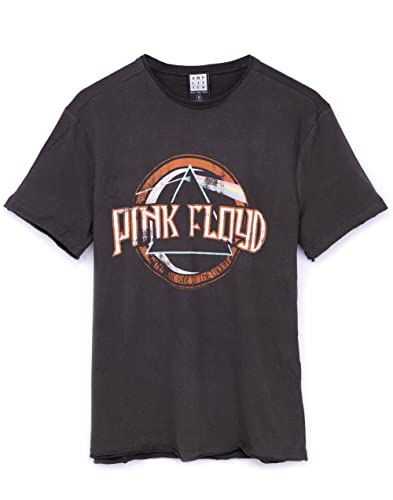 Amplified Pink Floyd On The Run Charcoal Männer-Band-T-Shirt von Amplified