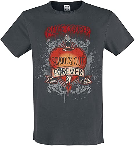 Amplified Shirt Alice Cooper Schools Out, S, Grau von Amplified