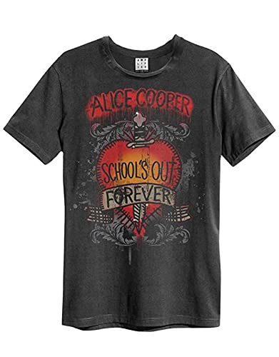 Amplified Shirt Alice Cooper Schools Out, XL, Grau von Amplified