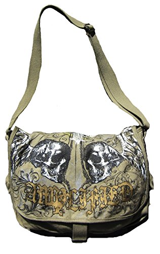 Amplified Tasche Khaki Holly Skull Schultertasche von Amplified