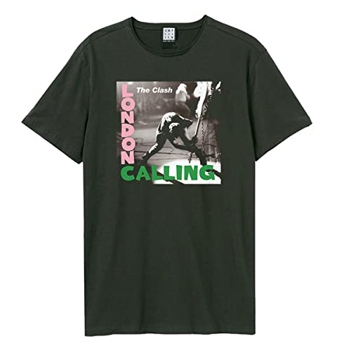 Amplified The Clash - London Calling Charcoal T-Shirt, anthrazit, L von Amplified