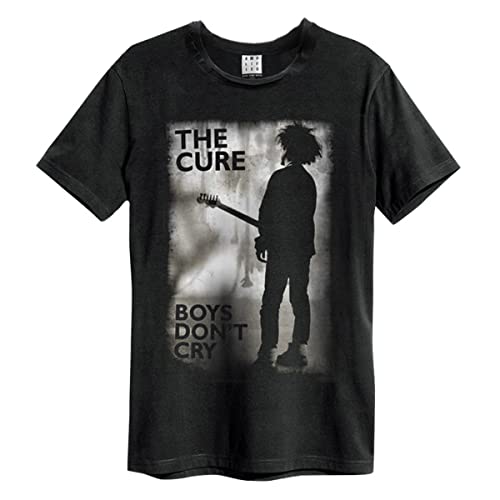 Amplified Unisex T-Shirt - The Cure - Boys Don´t cry, Charcoal, M von Amplified