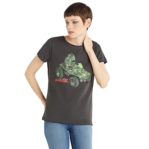 Gorillaz Amplified Collection - Geep Frauen T-Shirt Charcoal M von Amplified