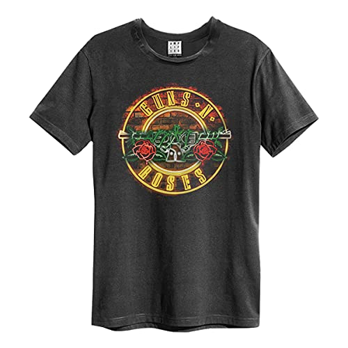 Guns N' Roses Amplified Collection - Neon Sign Männer T-Shirt Charcoal XL von Amplified