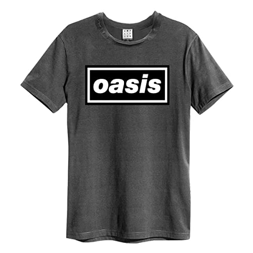 Oasis 'Logo' (Charcoal) T-Shirt - Amplified Clothing (large) von Amplified